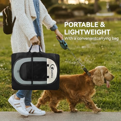 Siedihit SDUS1P1CWAG30S Dog Playpen, Puppy Pet Cat Playpen Indoor thumb #4