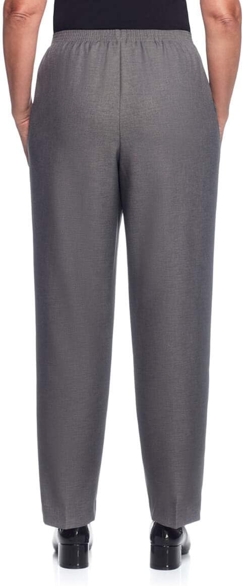 Alfred Dunner All Around Elastic Waist Polyester Short Petite Pants - Pull-On Style