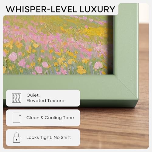 Image of Homeforia 15x15 Picture Frame Sage Green, High End Metal 15 x 15 Square Poster Frames with Mat 11 x 11 Photo, 15x15 Frame Matted to 11x11 Art, 15by15 Hanging Frames, Tempered Glass, Wall Kit, Set of 1