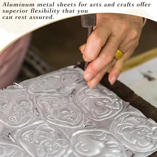 Yaocom Aluminum Metal Crafts DIY Foil Roll 12 Inch x 20 ft 0.05 mm Thick for Art Project Aluminum Flashing Roll Wide Sheet Multipurpose Metal Sheets(Silver) - Image 3