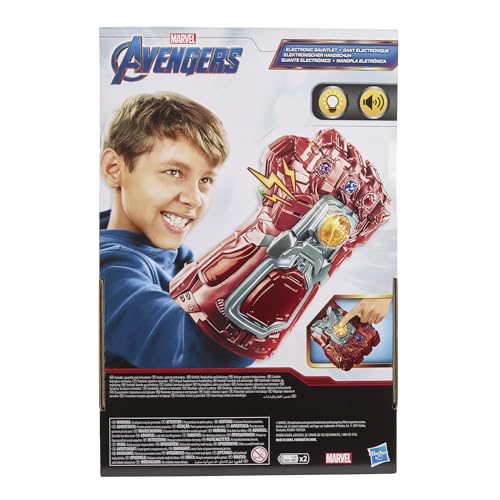 Marvel Avengers: Endgame Red Infinity Gauntlet Electronic Fist with Lights and Sounds, Role Play Super Hero Toys - Image 4