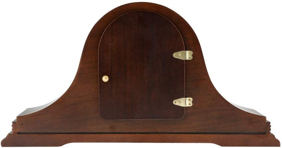 Fireplace Clock Hourly Chime Fuction Mantel Clocks Retro Desk Clock Wood Desktop Clocks Battery Powered, Household Decor