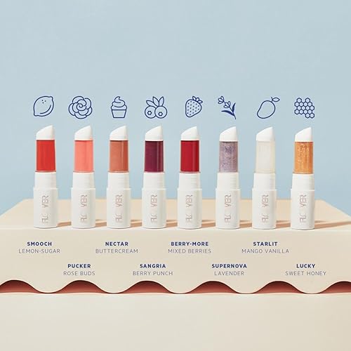 Miniatura 4 de FLOWER Beauty By Drew Barrymore Perfect Pout - Mascarilla hidratante para labios, suaviza los labios + tinte de aspecto natural, tratamiento de