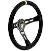 OMP Rs Steering Wheel Black/Yellow D. 350