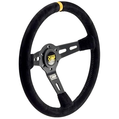 OMP Rs Steering Wheel Black/Yellow D. 350