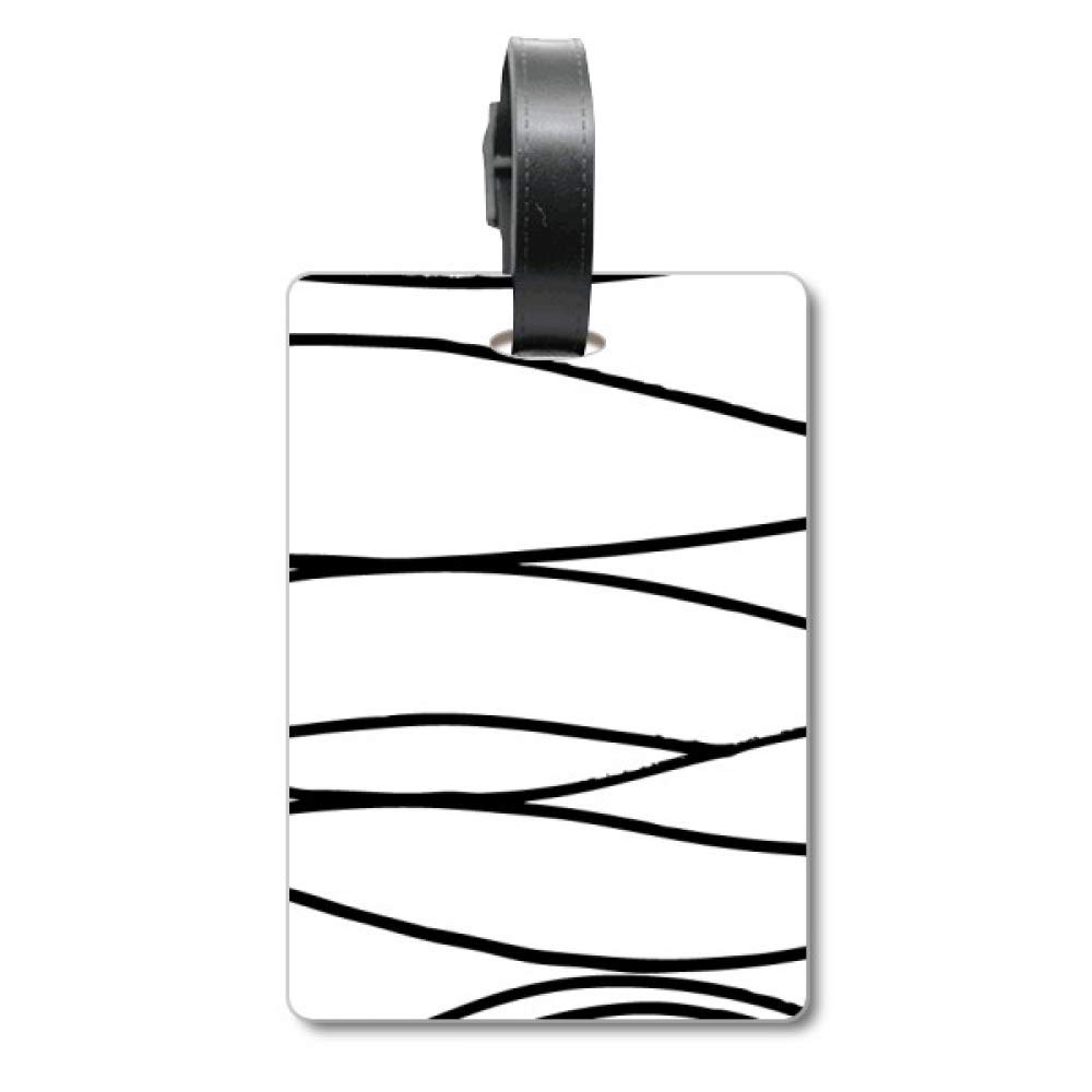 Étiquette de valise Irregular Line avec sa texture graphique haut de gamme - 5