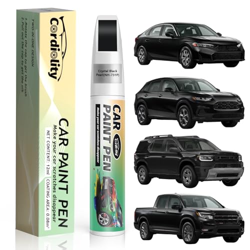 Image of Crystal Black Pearl(NH-731P) Touch Up Paint Pen for Honda,Car Paint Scratch Repair Pen Quick and Easy Fix Auto Paint Scratch