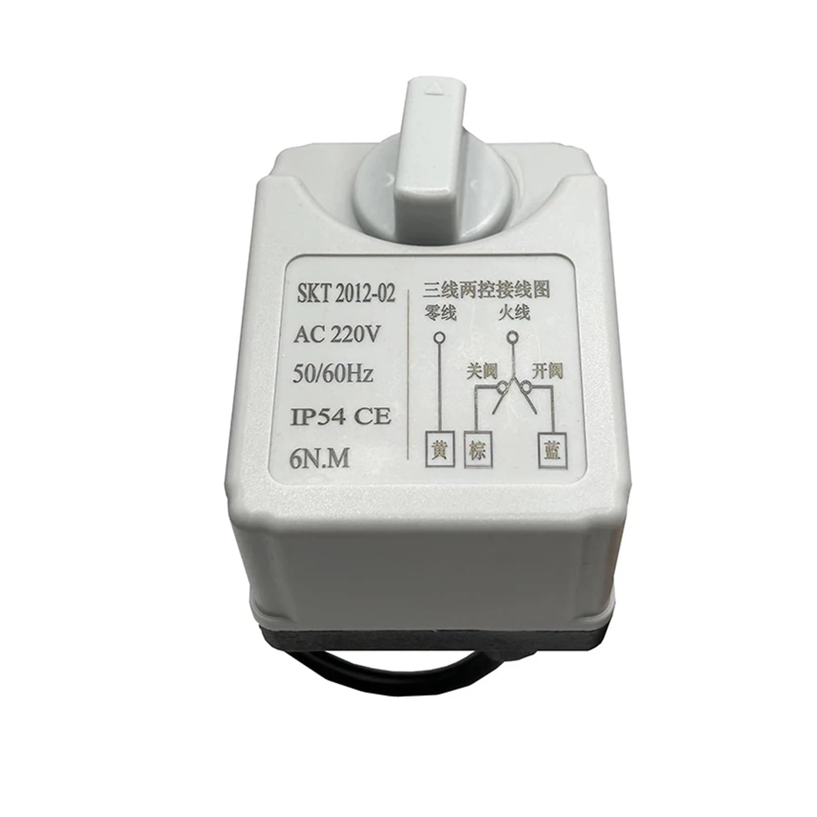 Valve motorisée Actionneur de vanne à boisseau sphérique motorisé avec interrupteur manuel DN15-50 3 fils 2 commandes moteur de vanne à boisseau sphérique électrique AC220V DC24V DC12V(24VDC)