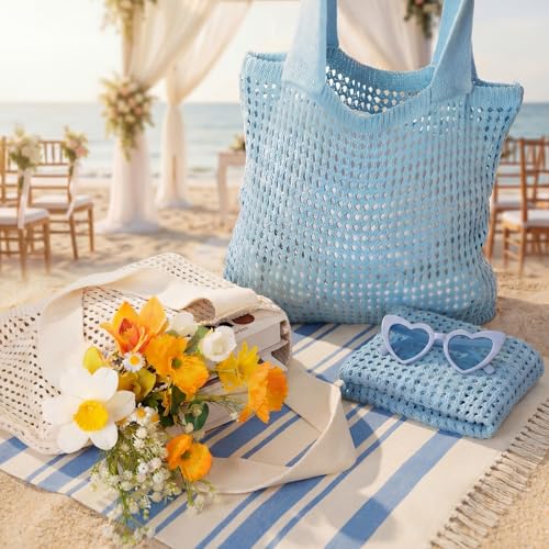 6 Bolsos Tote Crochet para Damas de Honor miniatura 2
