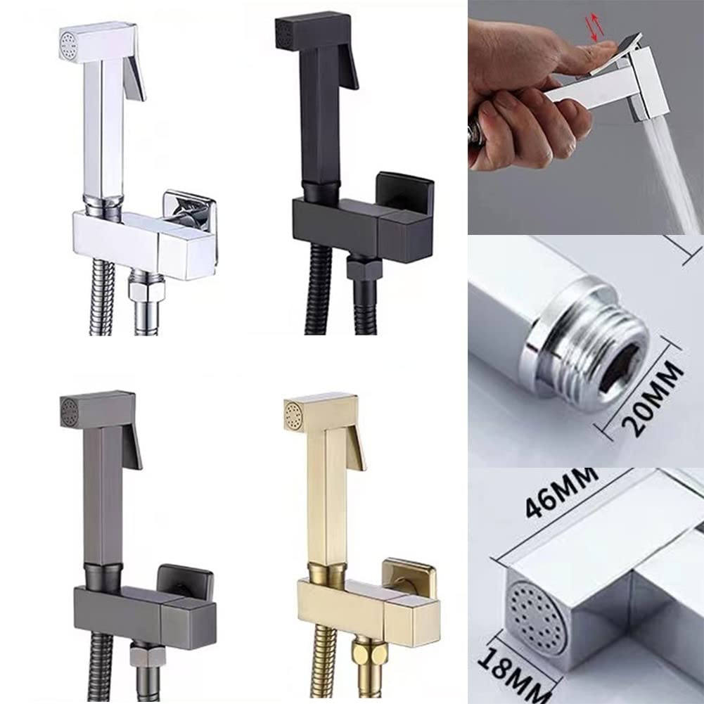 Robinets de bidet en laiton doré - Pulvérisateur hygiénique - Doré