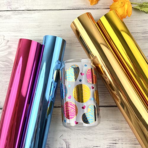 Ahijoy Chrome Permanent Adhesive Vinyl Bundle 10 Pack 12"X12" Self Adhesive Vinyl Sheets For Cricut And Other Craft Cutters Diy Projects… #TOP6