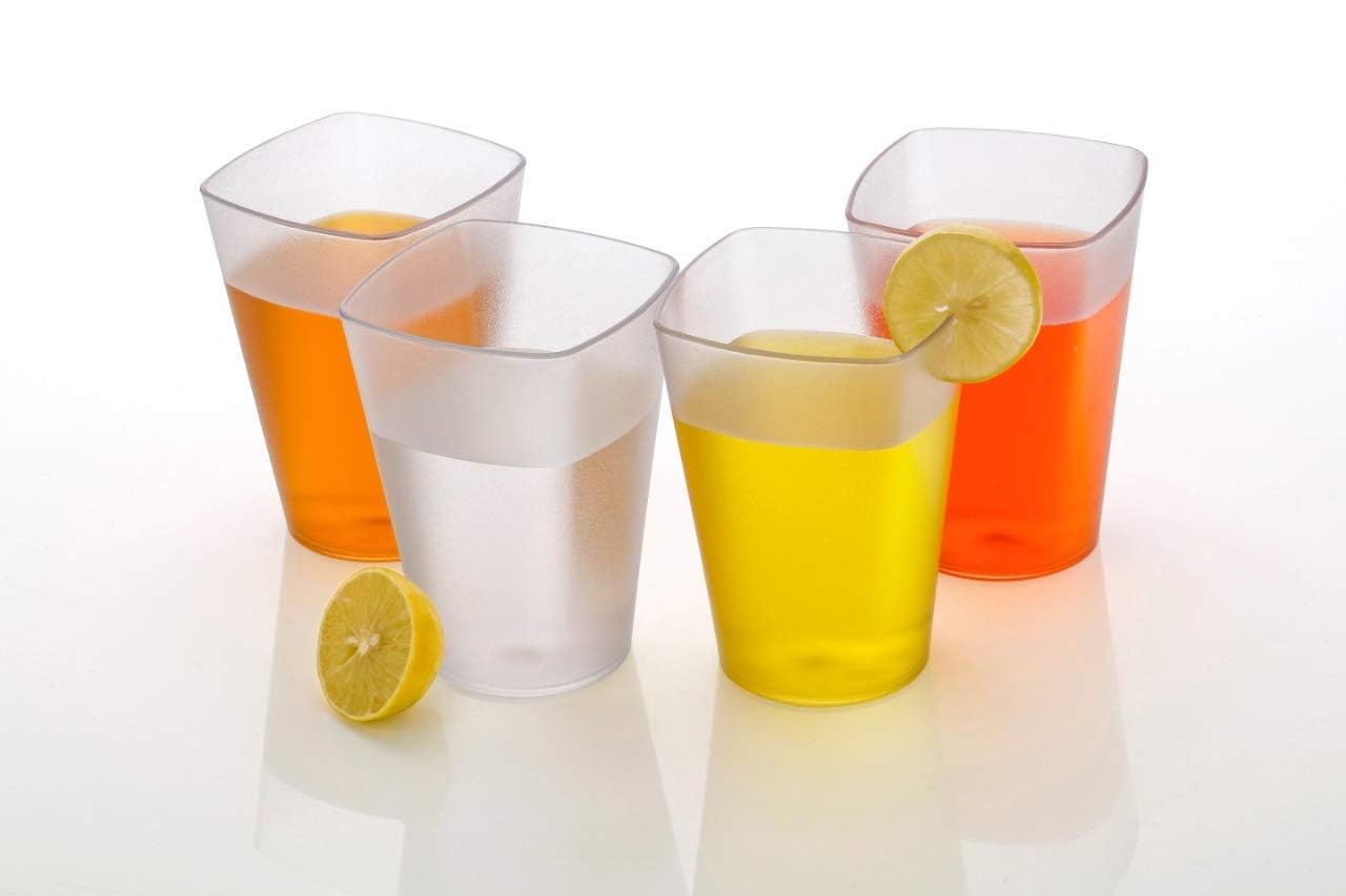 Unbreakable Transparent Plastic Drinking Glass Set of 6 – 300ML Multipurpose Tumblers for Water, Juice, Soda, Wine, Beer & Cocktails, Durable ABS Polycarbonate Glasses for Home & Office Use