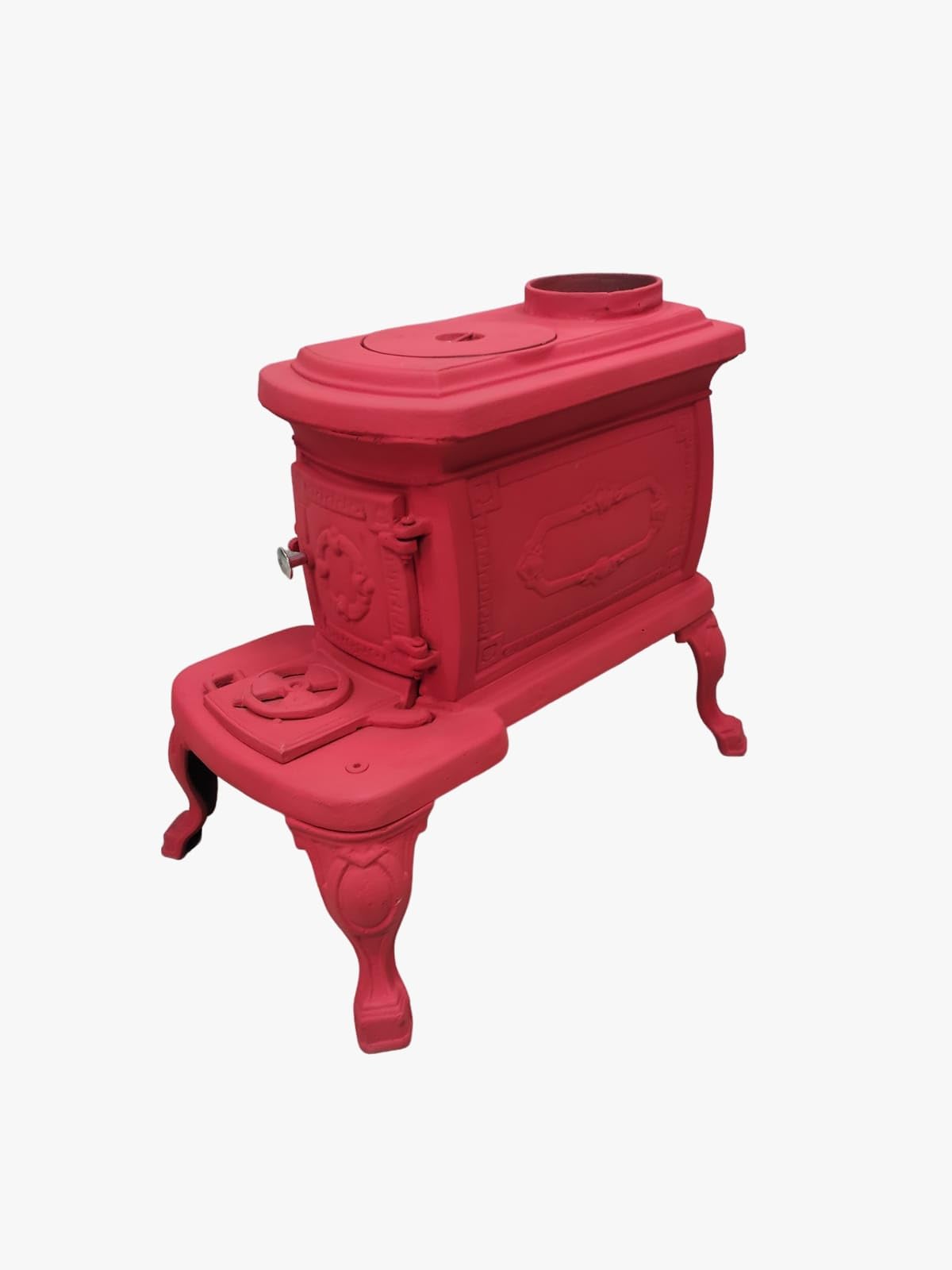 Estufa de leña de hierro fundido duradera con cristales de cerámica, estufa de combustible, ideal para casas pequeñas, certificado CE y diseño ecológico 2022, calentador de casa con madera y carbón,