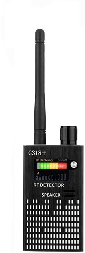 Anti Spy Camera Detector, Professional Wireless RF Signal Detector Set, G318+ Multi-Functional GSM Device Finder, Wireless Audio Bug Hidden Camera Detector GPS Tracker Scanner