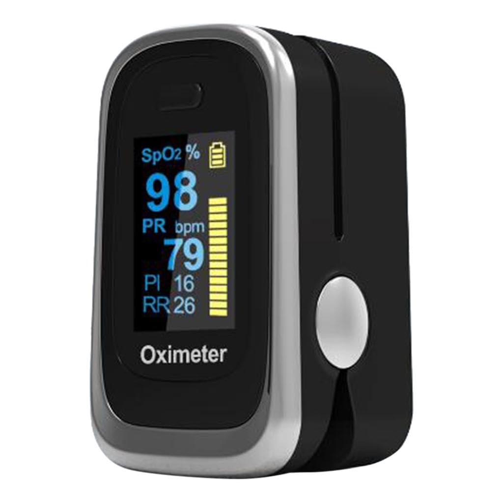 CALANDIS Pro Fingertip Pulse Oximeter Blood Oxygen Sensor SpO2 Monitor Heart Rate Black | Oximeters | Monitoring & Testing-image-46