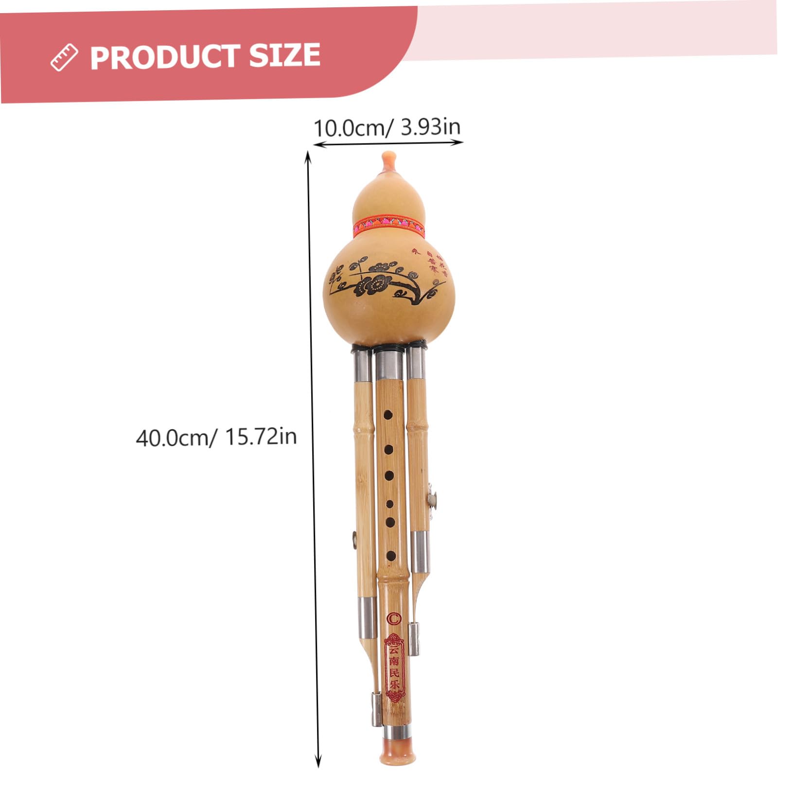 Toyvian seta di zucca Strumenti strumento flauto chiave Principiante dello strumento musicale flauto di zucca cinese strumento musicale di flauti hulusi Di legno Colore Casuale
