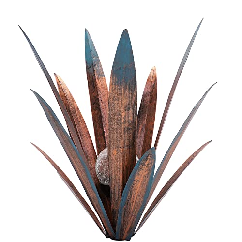 Jesokiibo 1Pcs Tequila Rustic The Latest In 2022 Sculpture Metal Agave Plant Home Decor Rustic Hand Painted Metal Agave Garden Ornaments Outdoor Decor Figurines Home Yard Decorations Lawn Ornaments #TOP7