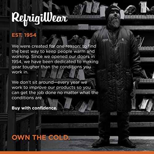 RefrigiWear Econo-Tuff Lightweight Warm Fiberfill Insulated Frock Liner Workwear Coat 5