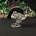 Toddmomy Mini Brass Turkey Ornament Mini Turkey Figurine Small Vintage Turkey Figure Retro Thanksgiving Day Decor for Dashboard Table Bookshelf Fall Decor