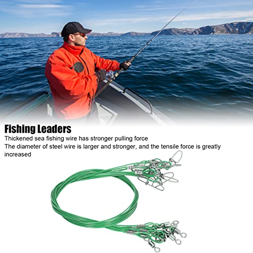Fishing Leaders, 10 piezas, 50 cm, líderes de línea de pesca miniatura 6