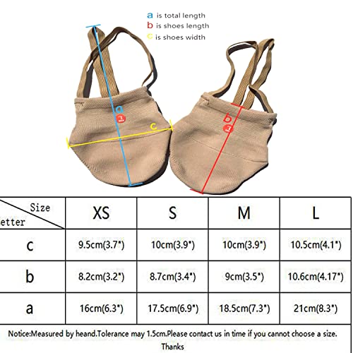 Tanzschuhe Halbsohlen Ballettschuhe Schläppchen Gymnastikschuhe für Kinder und Erwachsenen Ballettschuhe mädchen Zwei Paar S