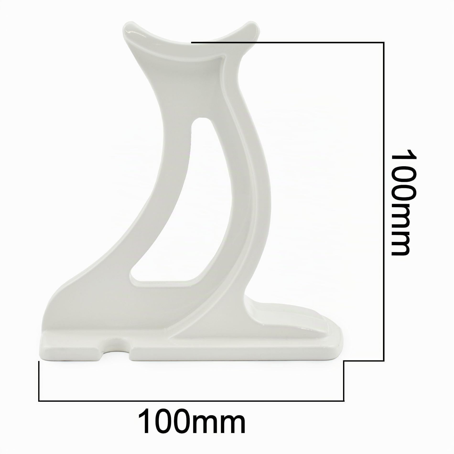 Par de patas de radiador de columna blanca de tráfico, 100 mm de alto, compatibles con radiadores de columna y radiadores de hierro fundido. Producto ideal para soportar el peso de los