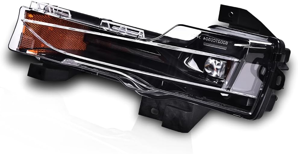 G-PLUS Left Fog Light Compatible with Tesla 3 2017-2023 /Fit Tesla Y 2020-2023 Amber DRL UP-LEVEL Left Front Driver LH Fog Lamp 1077391-00-D 1077391-00-E 1077391-00-F