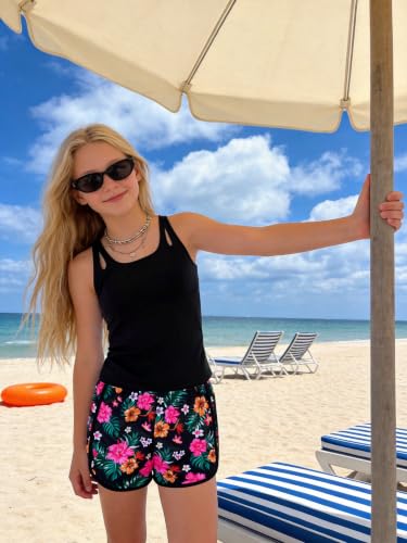 Image of TUONROAD Girls 3pcs Tankini Swimsuit Size 11-16 Bathing Suits for Teens