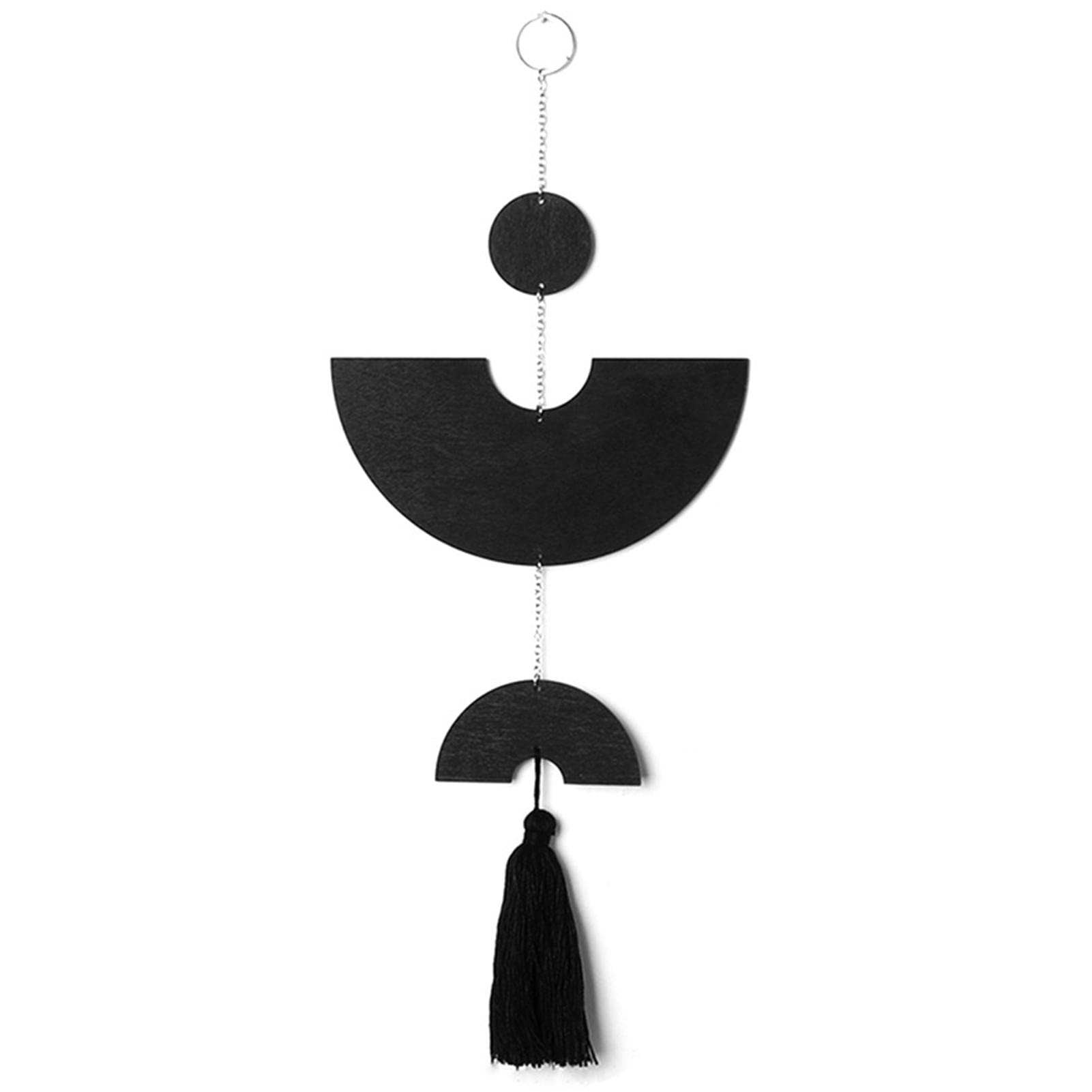 2 Pcs Wall Decor Geometric, Geometric Art Decor Bohemian Backdrop, Modern Bohemian Wall Art Tassel Decorations for Bedroom Living Room Home Decor Lear-au