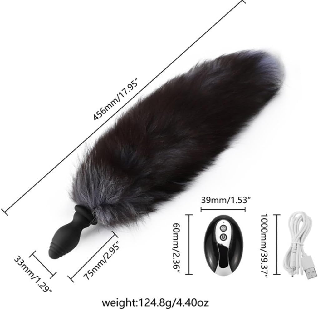 Anal Plug Vibratoriper Donne con Telecomando, Plug Anale Dilatatore Donna Uomo, Plug Anale Coda, Sexytoysys Coppia Vibratoreper Donna Uomo Professionale Vibratore Anale Butt Plug Analesex Toy, Sex Toy