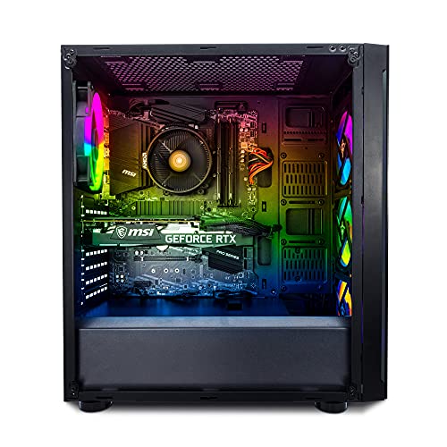 Yeyian Katana R02 Gaming Pc Desktop Computer, Amd Ryzen 5 5600X 6-Core 3.7Ghz, Geforce Rtx 3070 8Gb Gddr6, 1Tb Nvme Ssd, 16Gb Ddr4 3600Mhz, Rgb Fans, Windows 10 Home 64-Bit, 802.11Ac Wi-Fi, Atx Case #TOP1