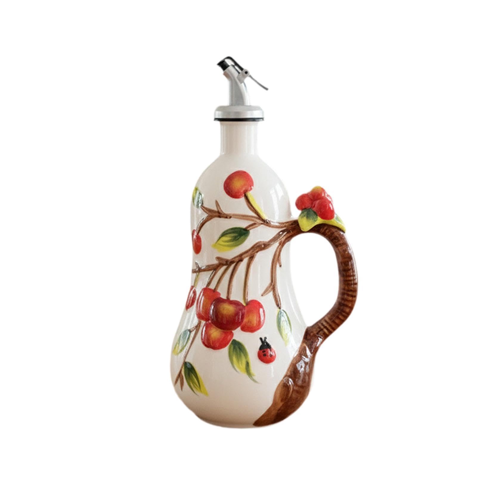 Ceramic Oil Dispenser Bottle Soy Sauce Dispenser Jar for Restaurant Home BBQ Fruit Home & Garden| Kitchen Dining & Bar| Kitchen Tools & Gadgets| Oil & Vinegar Dispensers