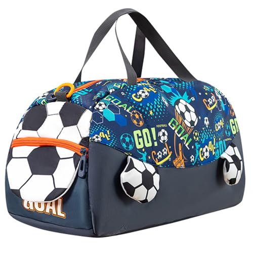 Suweir Sporttasche Kinder Schwimmtasche Jungen Mädchen Wasserdicht Badetasche Weekender Reisetasche Niedlich Outdoor Fussballtasche Duffle Bag für Reisen, Fitness, Sport, Schule