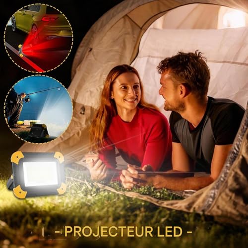 Projecteur portable LED avec 5 modes d'éclairage pour la randonnée