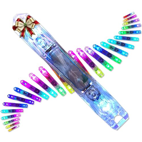 UltraPoi Ultralight LED Glow Stick (Single (1)) - Customizable Rainbow Glowstick with Over 70 Brilliant Color Modes & Flashing Patterns - LED Concert Light for Flow Arts, & Poi Spinning