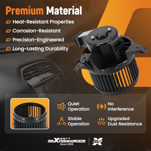 Image of maXpeedingrods AC Blower Motor Fan 700351 Fits for Dodge Hornet 2023, for Fiat 500X 2016-2022 500L 2014-2020, for Jeep Compass MP 2017-2022 Renegade BU /BV 2015-2022# 77367854 68266039AA PM4105