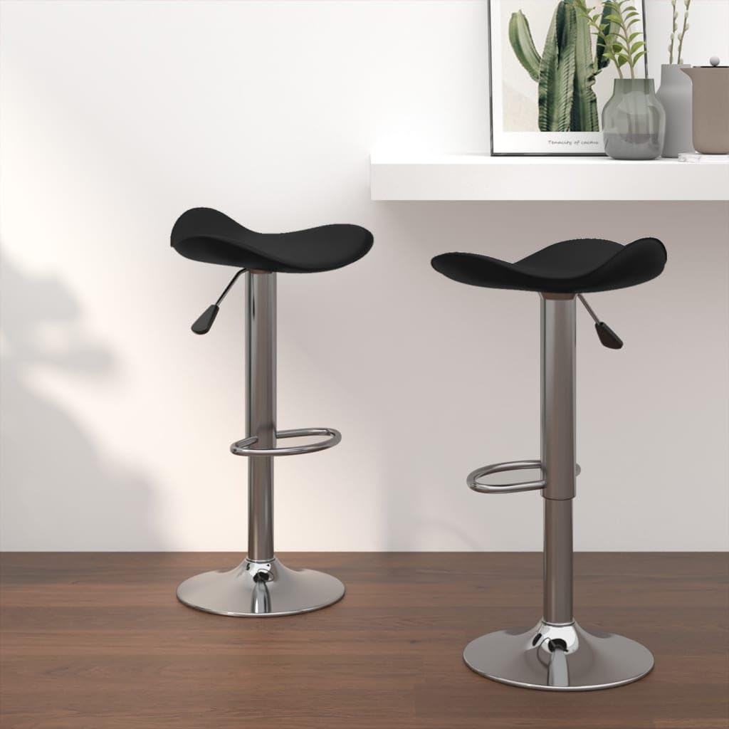 Tabouret de bar en acier réglable pivotant et stable lot de 2