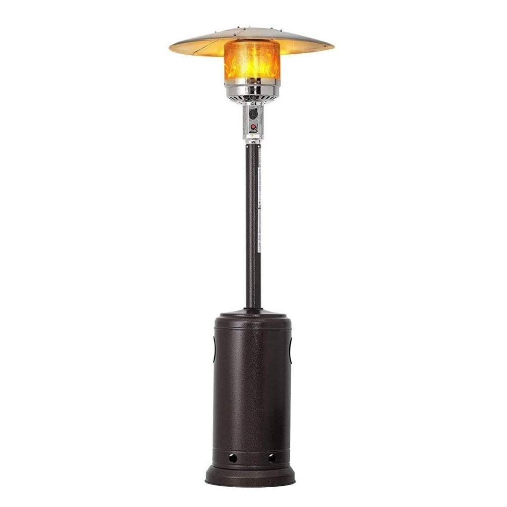 Chauffage de terrasse Chauffage d'extérieur Chauffage de terrasse à gaz, 13KW Chauffage de terrasse autoportant Chaleur au propane Contrôle facile pour parasol de jardin extér