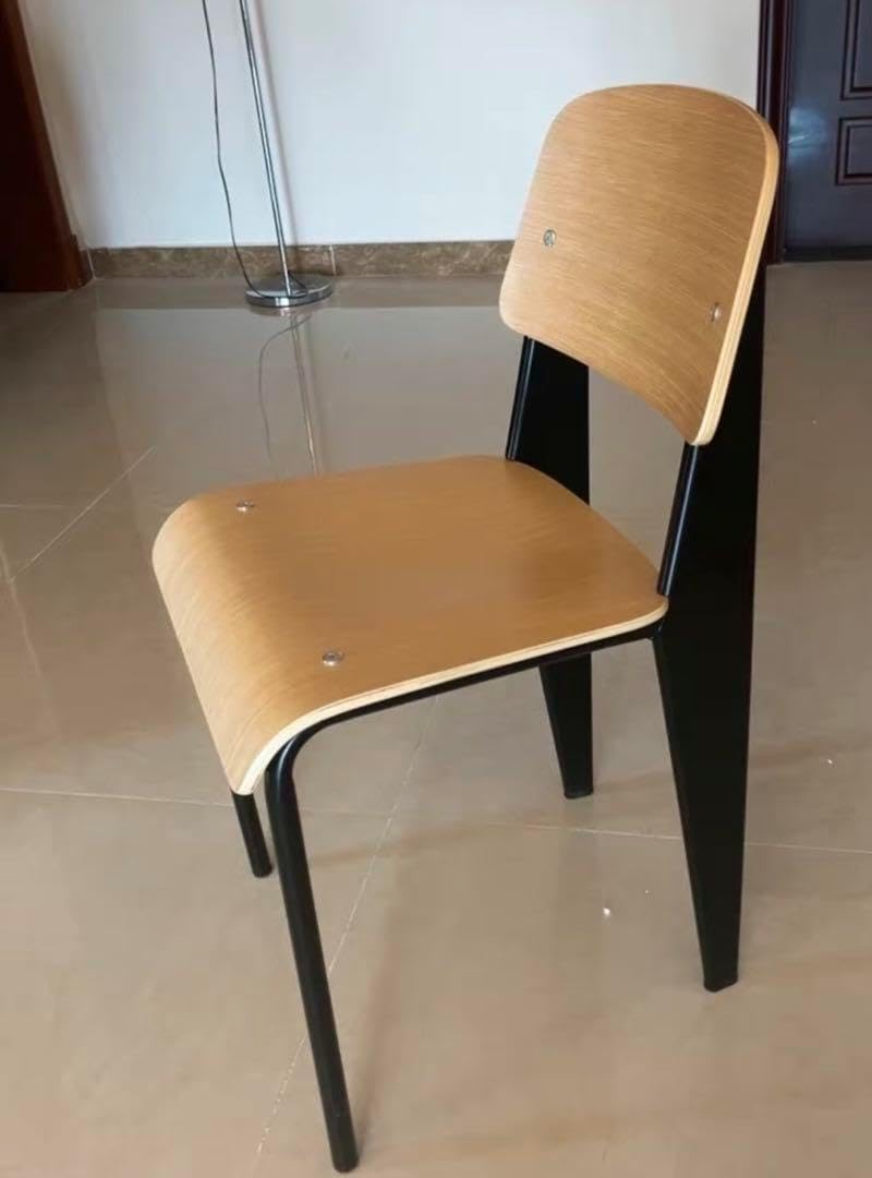 ジャン・プルーヴェ デザイン スタンダードチェアリプロダクト ブラック