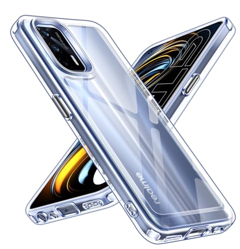 ivoler Anti-Amarillo Clara Funda para Realme GT 5G, [Protección Militar] Carcasa Bumper Teléfono Antigolpes Transparente Anti-arañazos Silicona PC Duro Case