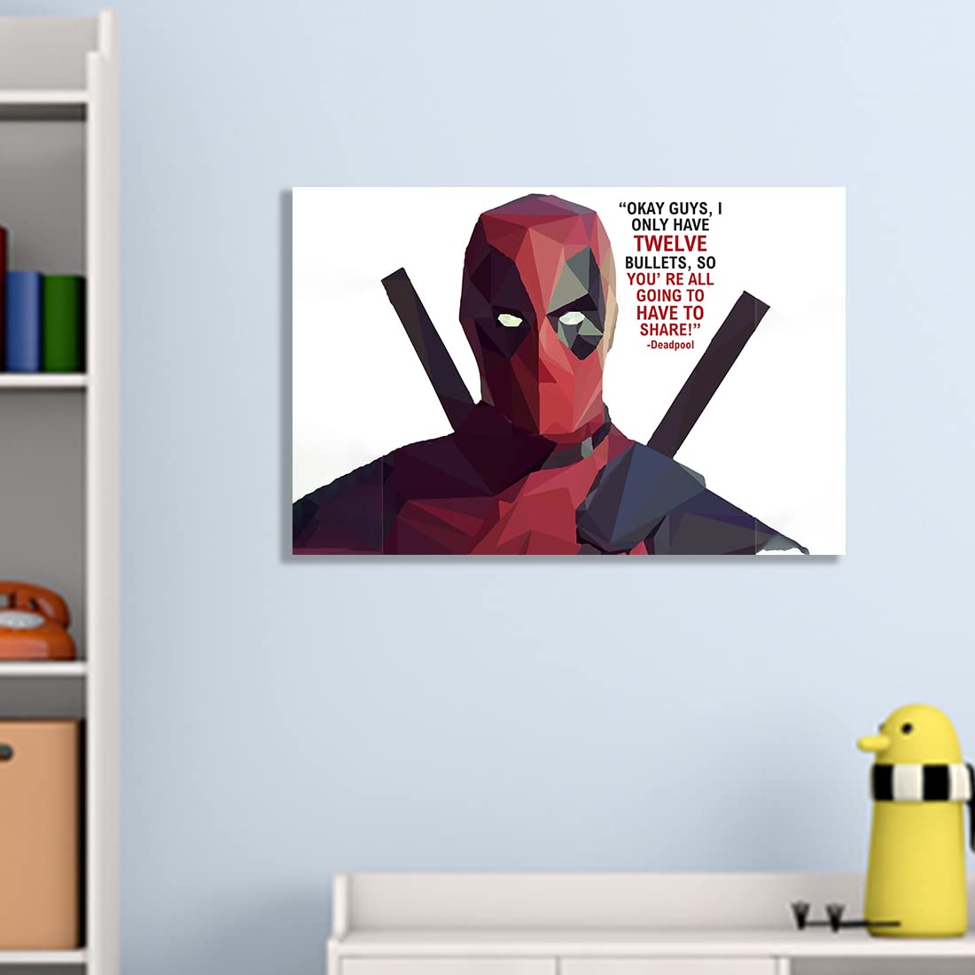 Super Hero Wall Poster for Kids Room - 18x12 Inches -2