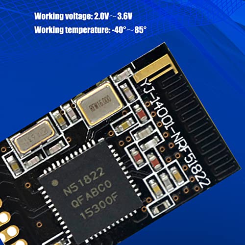 Marvvdy NRF51822 Seriële poort Bluetooth 4.0-module, 2,4 GHz draadloze module Transmissiemodule met ingebouwde antenne - Afbeelding 4
