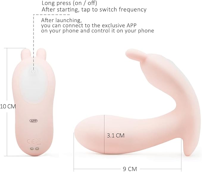 Wearable APP Vibrator Wearable Butterfly Bullet Toy with ...