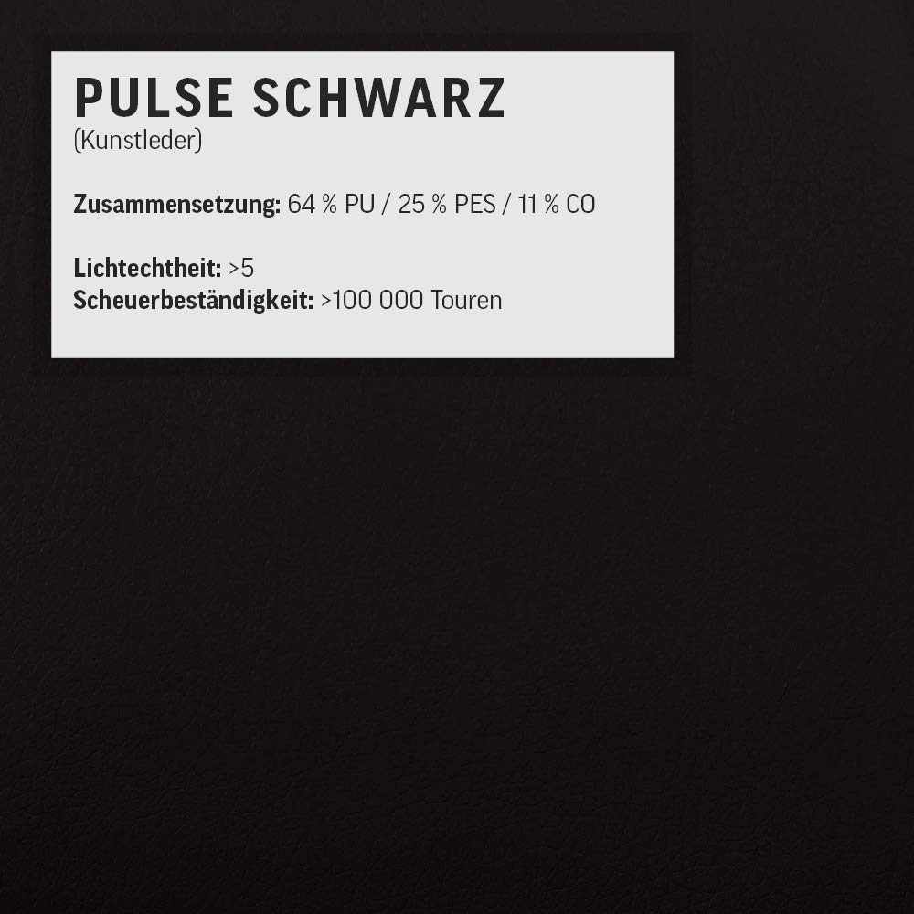 Mivano Ecksofa Micky mit Recamiere / L-Form-Sofa mit Schlaffunktion, Bettkasten und Kopfteilverstellung / 244 x 72 x 166 / Kunstleder, Schwarz