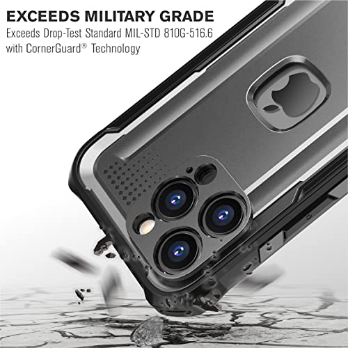 Vena Varmor Rugged Case Compatible With Apple Iphone 14 Pro Max (6.7"-Inch), (Magsafe Compatible, Military Grade Drop Protection) Heavy Duty Holster Belt Clip Cover With Kickstand #TOP3