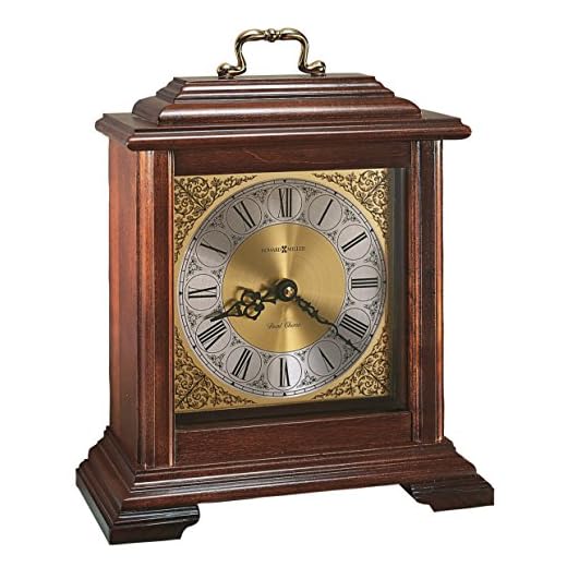 Howard Miller Medford Mantel Clock 612-481 – Windsor Cherry Wood with Quartz & Dual-Chime Movement