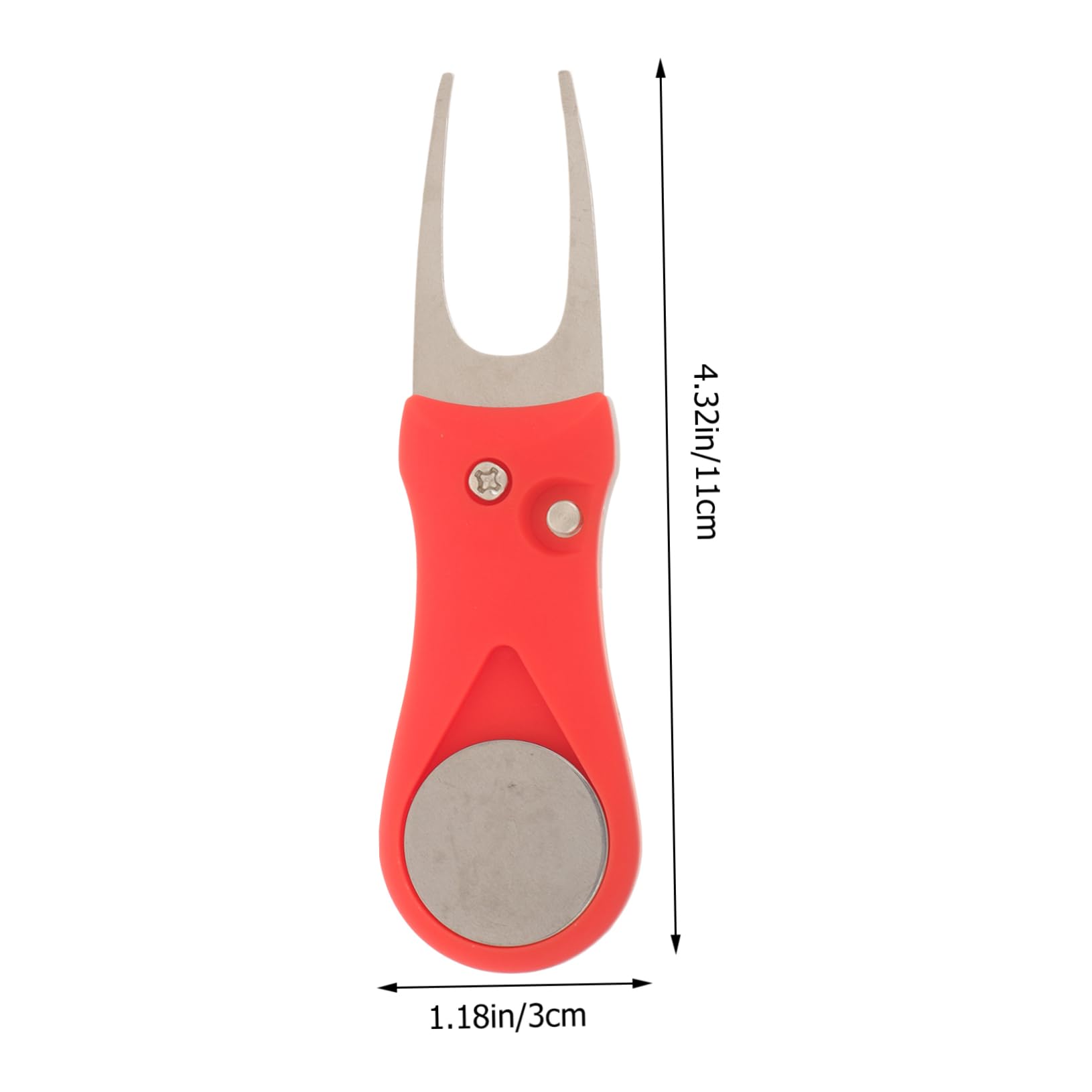 Toyvian Forcella Riparazione Verde Divot Golf Attrezzo Plastica