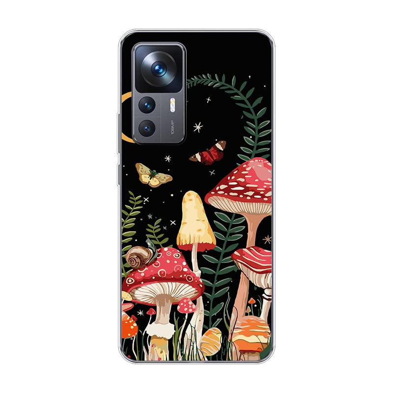 Cover Compatibile con Xiaomi 12T 5G, Custodia Trasparente Silicone con