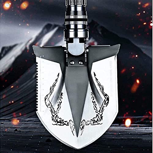 Mxjcc Survival Shovel Multifunctional Tactical Folding Shovel Camping Gear For Hunting Hiking Gardening #TOP3