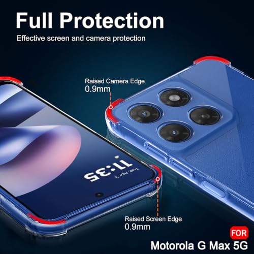 Image of TheGiftKart Transparent Crystal Clear Back Cover Case for Motorola Moto G Max 5G | Shockproof Soft TPU Case | Cushioned Edges for Ultimate Protection Back Cover Case for Moto G Max (TPU, Transparent)
